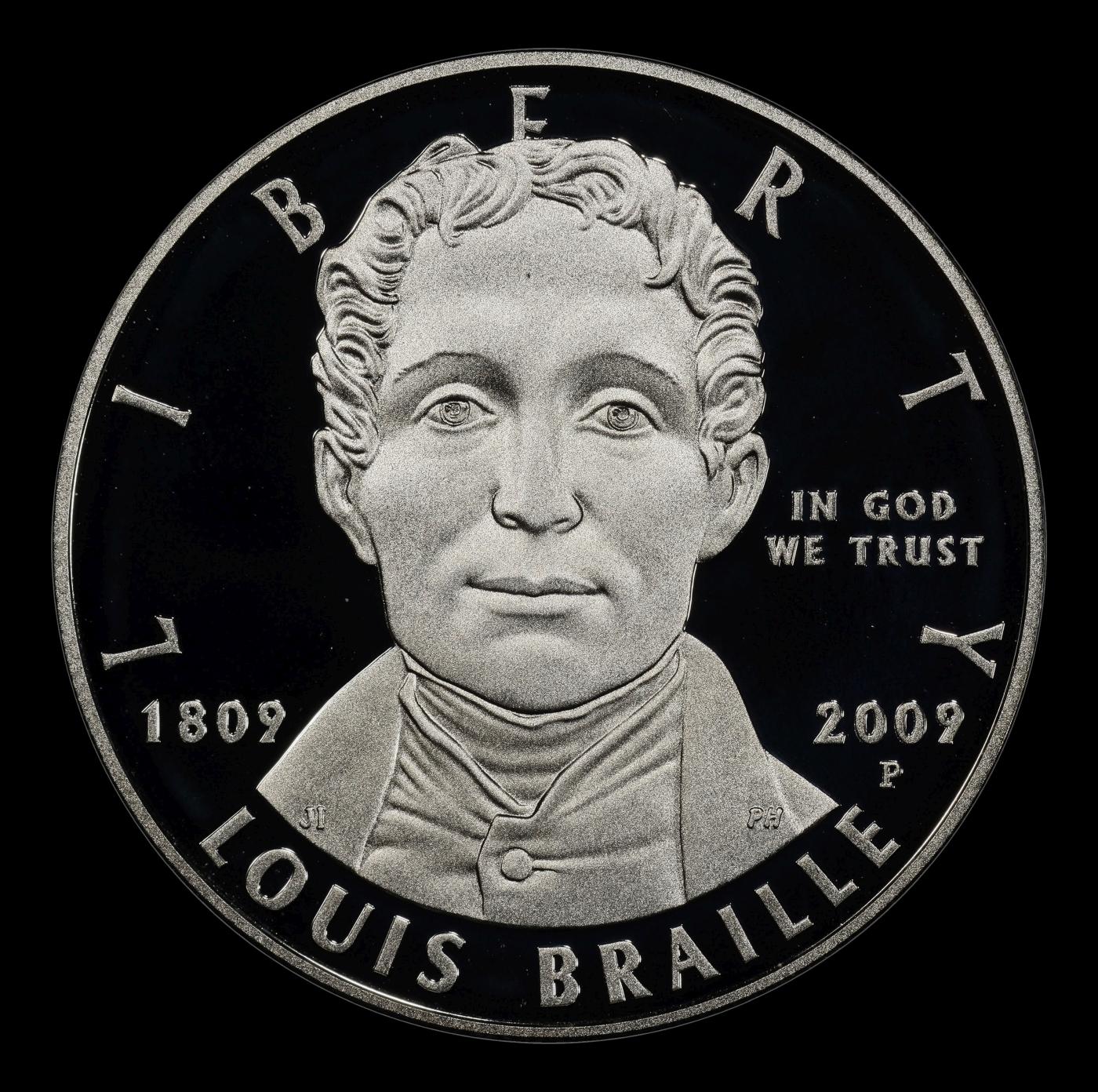 2009-P Louis Braille Proof Modern Commem Dollar $1 pr70 dcam SEGS