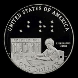 2009-P Louis Braille Proof Modern Commem Dollar $1 pr70 dcam SEGS