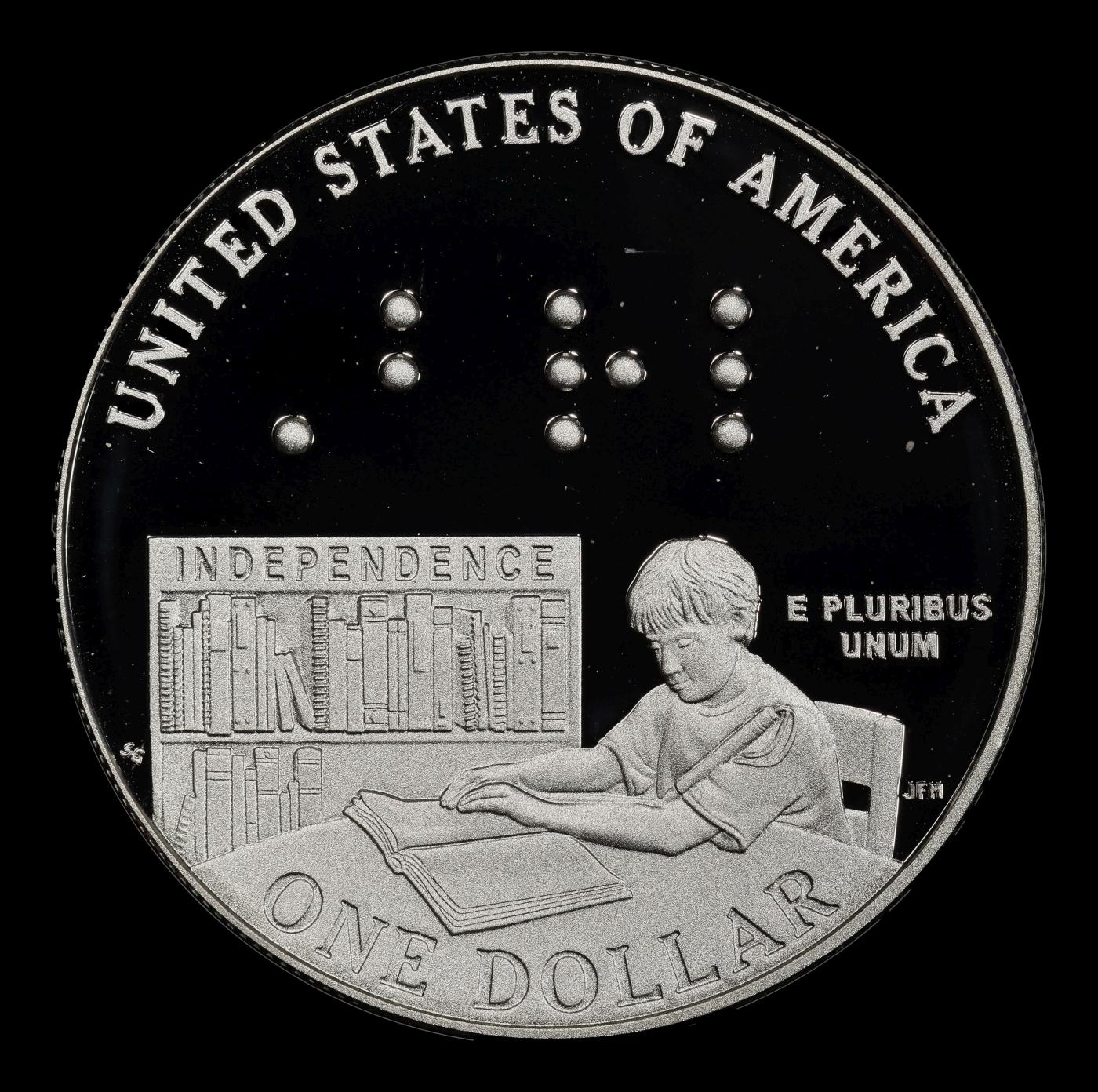 2009-P Louis Braille Proof Modern Commem Dollar $1 pr70 dcam SEGS