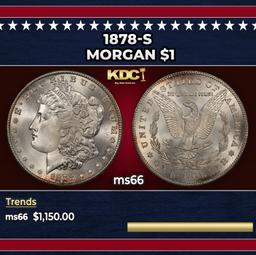 1878-s Morgan Dollar $1 ms66 SEGS