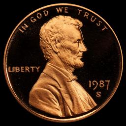 1987-s Proof Lincoln Cent 1c pr70 rd dcam SEGS