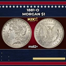 1881-o Morgan Dollar $1 Grades ms62+