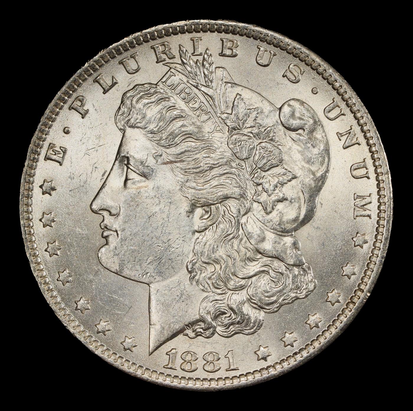 1881-o Morgan Dollar $1 Grades ms62+