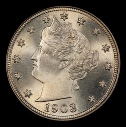 1903 Liberty Nickel Near Top Pop 5c ms66+ SEGS
