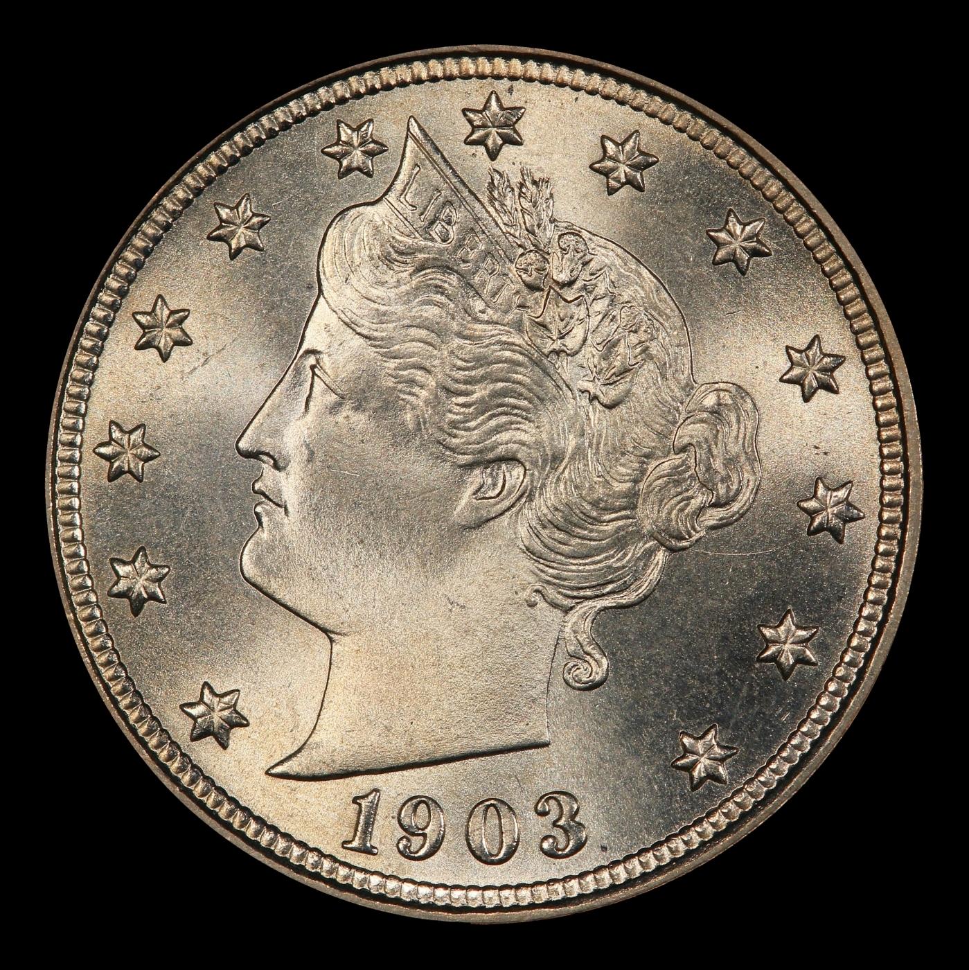 1903 Liberty Nickel Near Top Pop 5c ms66+ SEGS