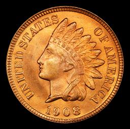 1908 Indian Cent Near Top Pop! 1c ms66+ rd SEGS