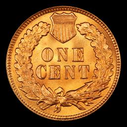 1908 Indian Cent Near Top Pop! 1c ms66+ rd SEGS