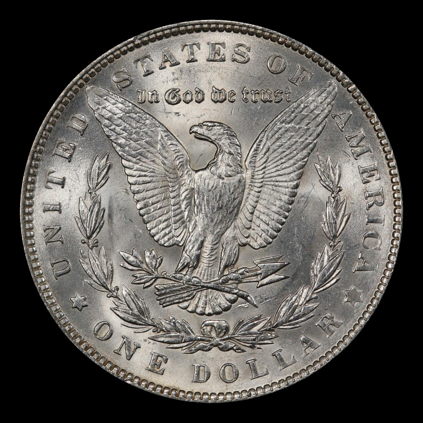 1890-p Morgan Dollar $1 Grades ms62+