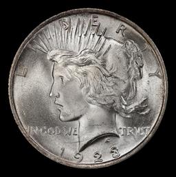 1923-p Peace Dollar Near Top Pop $1 ms66+ SEGS