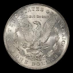 1878-p 7tf Morgan Dollar $1 Grades ms62