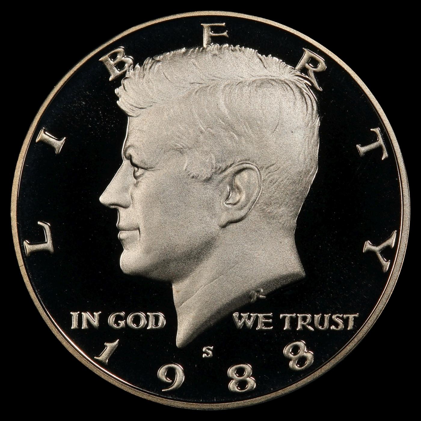 1988-s Proof Kennedy Half Dollar 50c pr70 dcam SEGS