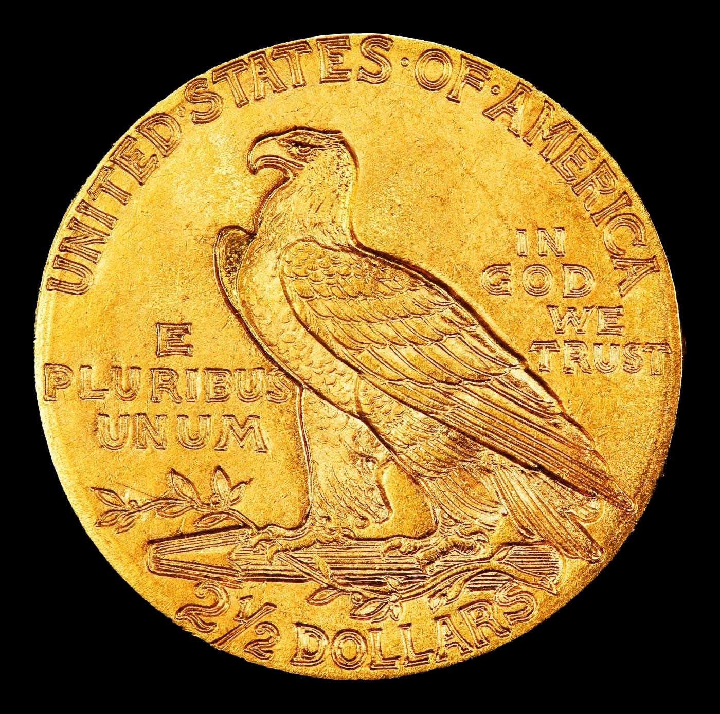 1912-p Gold Indian Quarter Eagle TOP POP! $2 1/2 ms66+ USCG