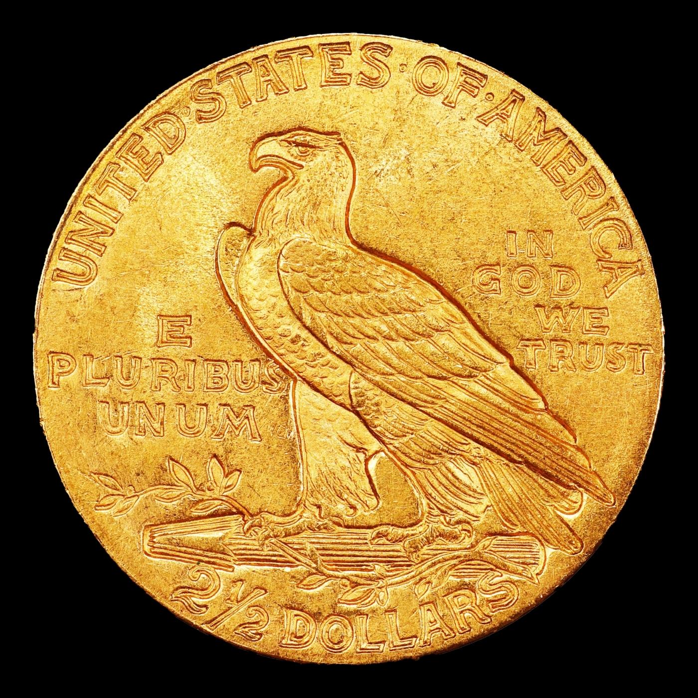1912-p Gold Indian Quarter Eagle $2 1/2 ms65 SEGS