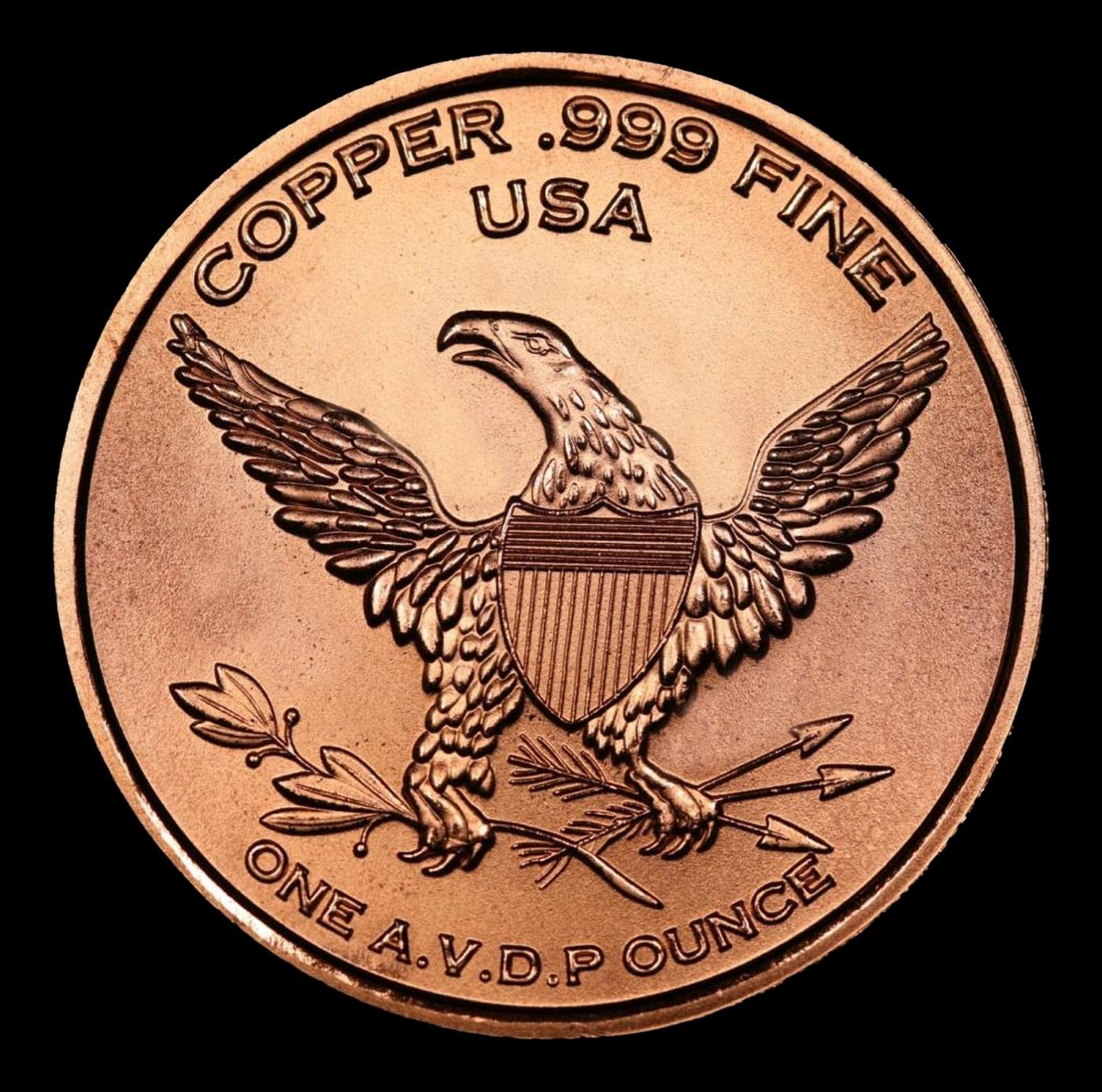Franklin Half Dollar Style - 1oz .999 Fine Copper Round