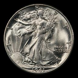1941-s Walking Liberty Half Dollar 50c Grades ms65