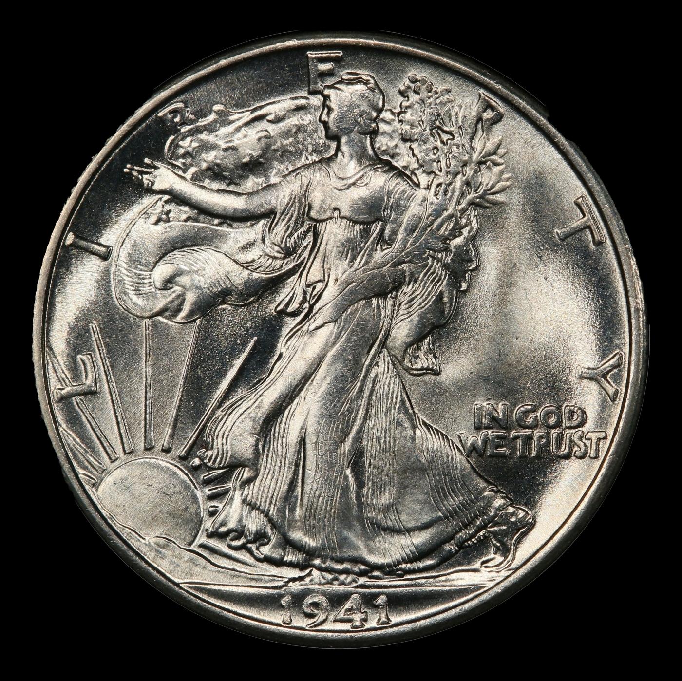 1941-s Walking Liberty Half Dollar 50c Grades ms65