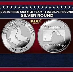 Boston Red Sox MLB Team - 1 oz Silver Round Round