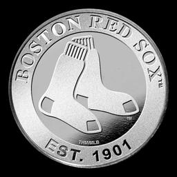 Boston Red Sox MLB Team - 1 oz Silver Round Round