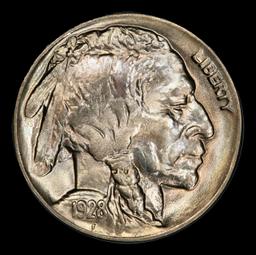 1928-d Buffalo Nickel Near Top Pop 5c ms66 SEGS