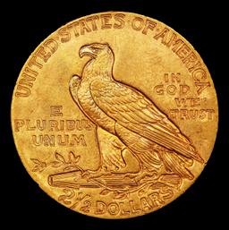 1929-p Gold Indian Quarter Eagle Near Top Pop! $2 1/2 ms66+ USCG
