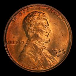 1929-d Lincoln Cent Near Top Pop! 1c ms66 rd SEGS