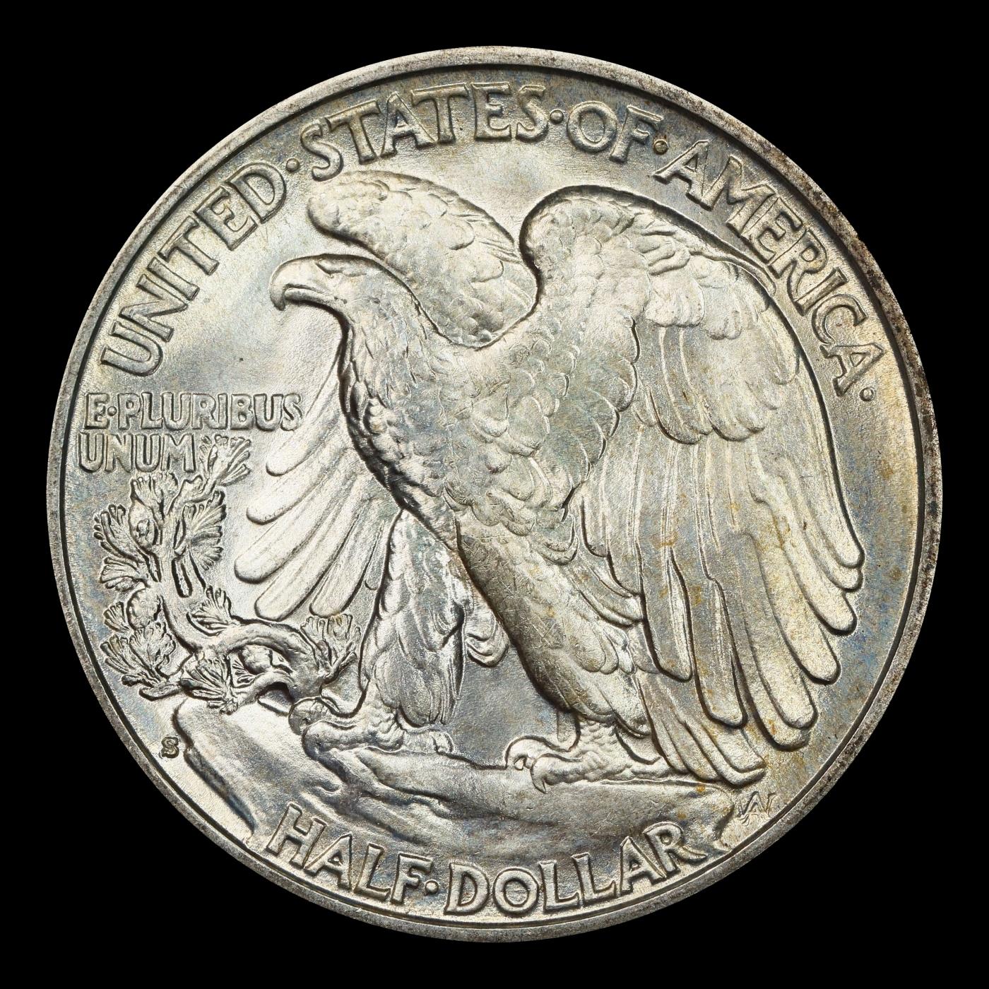 1936-s Walking Liberty Half Dollar 50c Grades ms65