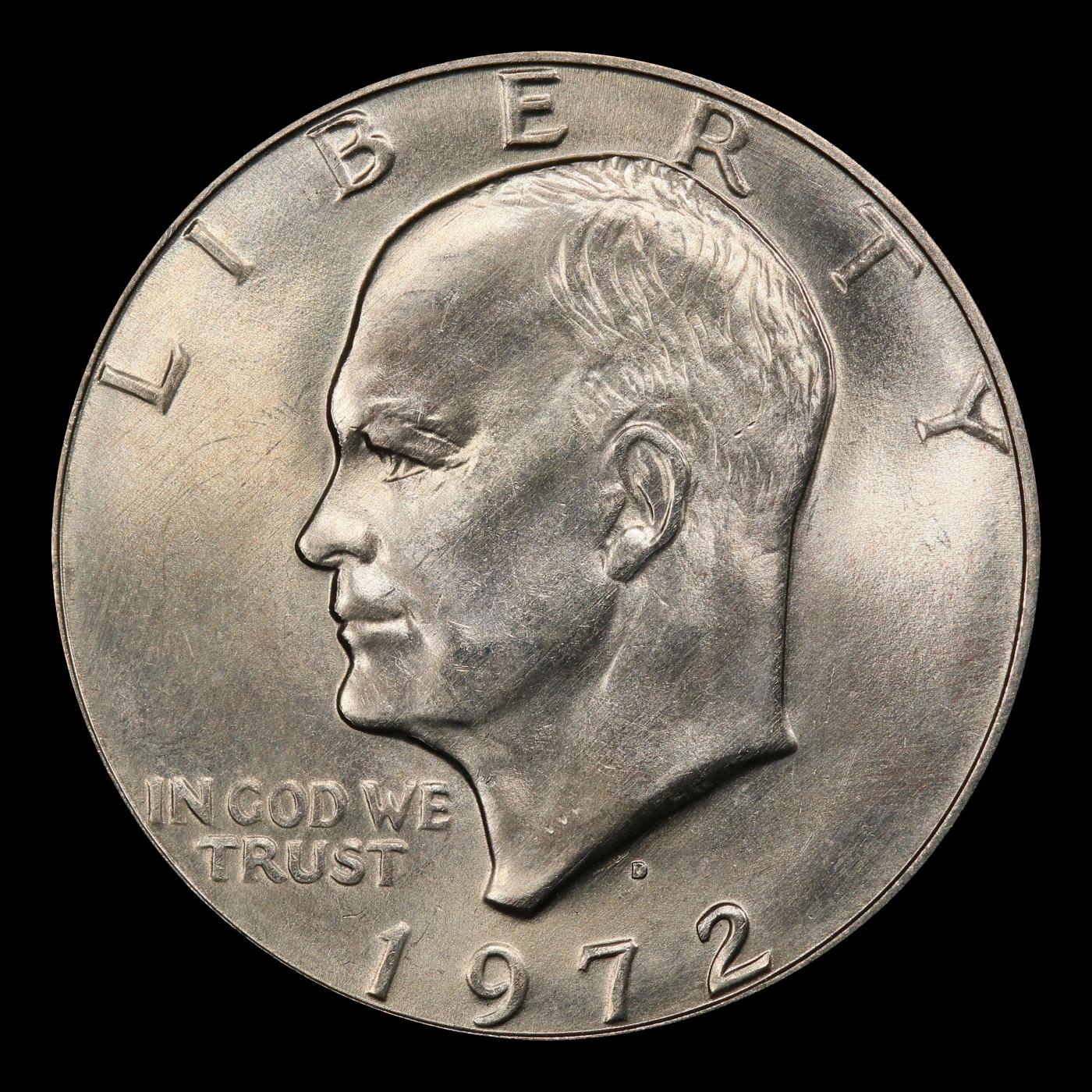 1972-d Eisenhower Dollar Near Top Pop $1 ms66+ SEGS