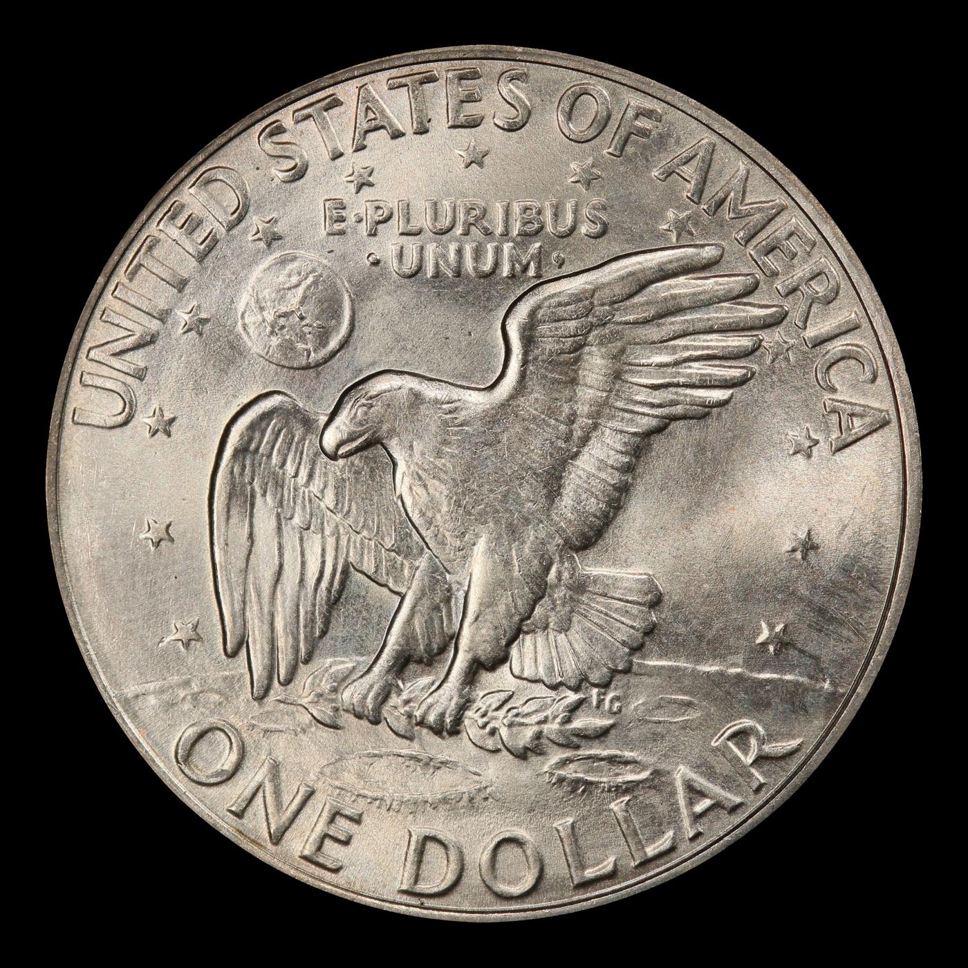 1972-d Eisenhower Dollar Near Top Pop $1 ms66+ SEGS