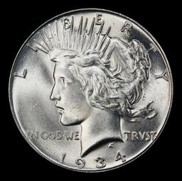 1934-p Peace Dollar $1 Grades ms64