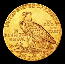 1914-d Gold Indian Quarter Eagle $2 1/2 ms65+ SEGS