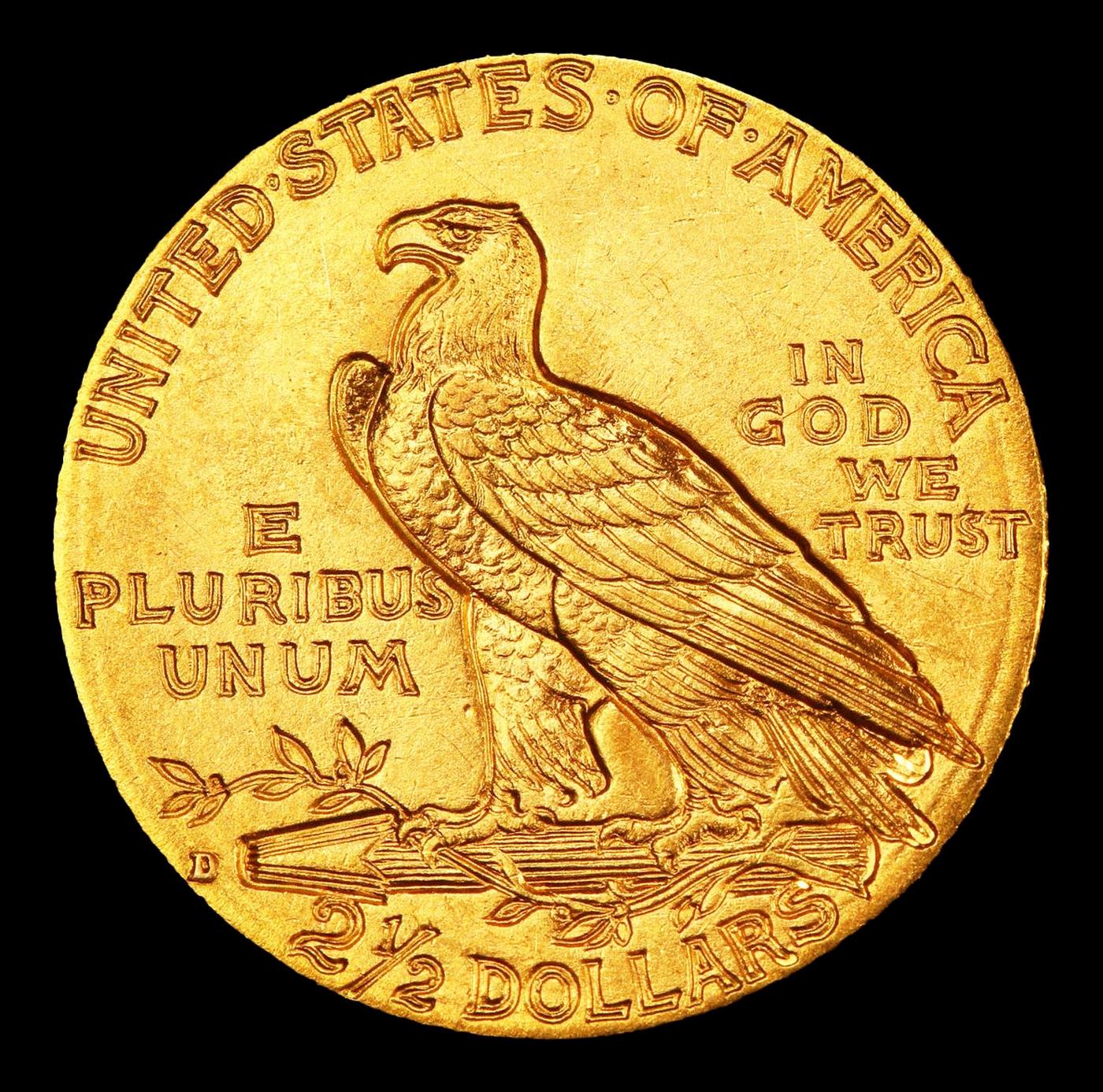 1914-d Gold Indian Quarter Eagle $2 1/2 ms65+ SEGS