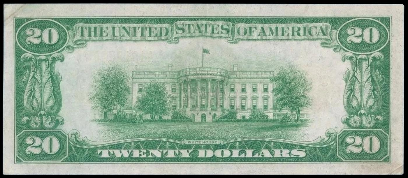 1928 $20 Gold Certificate FR-2402 Woods/Mellon Grades Choice AU/BU Slider