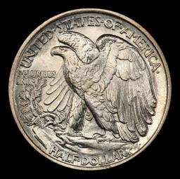 1937-p Walking Liberty Half Dollar Near Top Pop 50c ms67+ SEGS