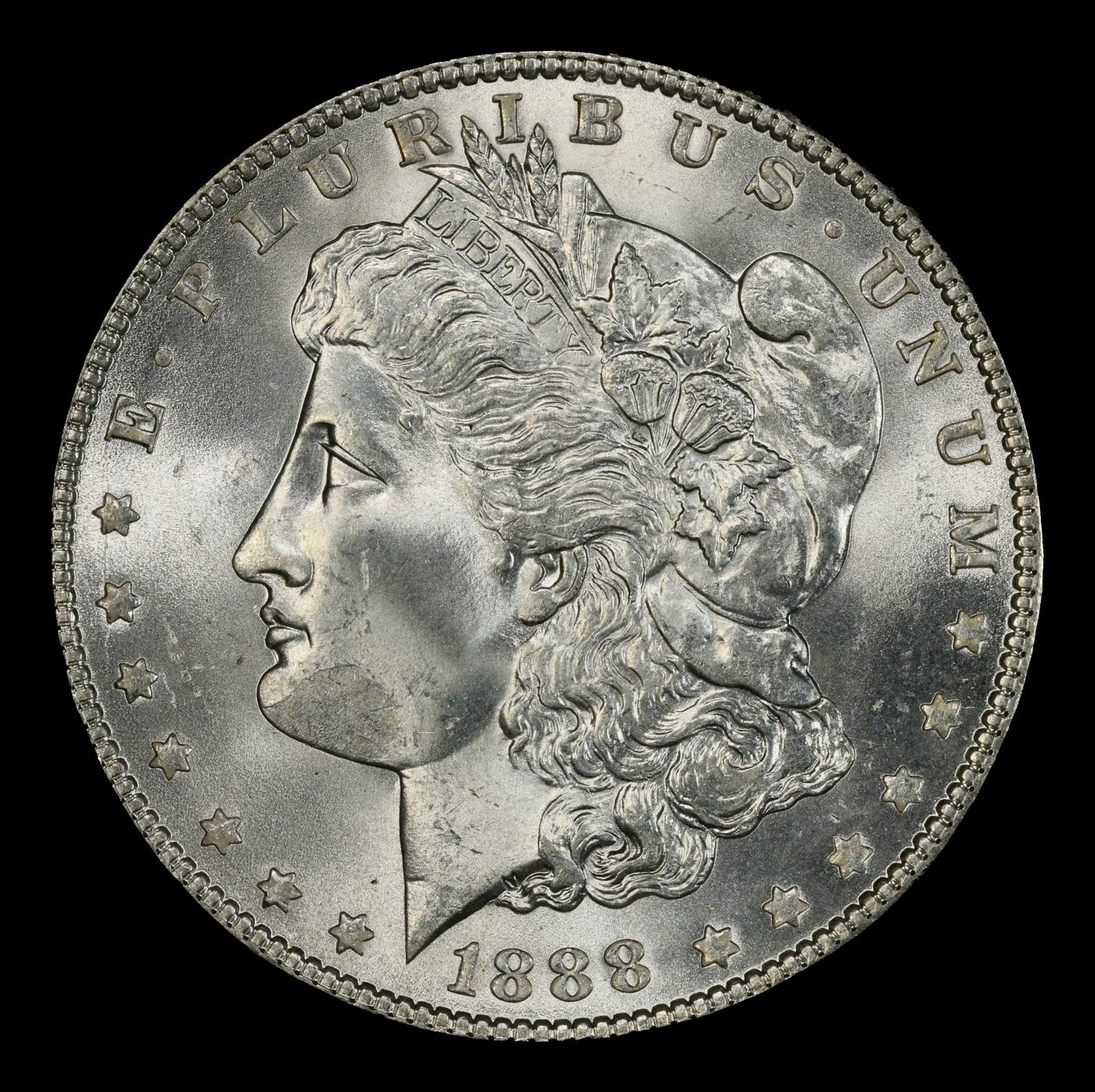 1888-p Morgan Dollar Near Top Pop! $1 ms67+ SEGS