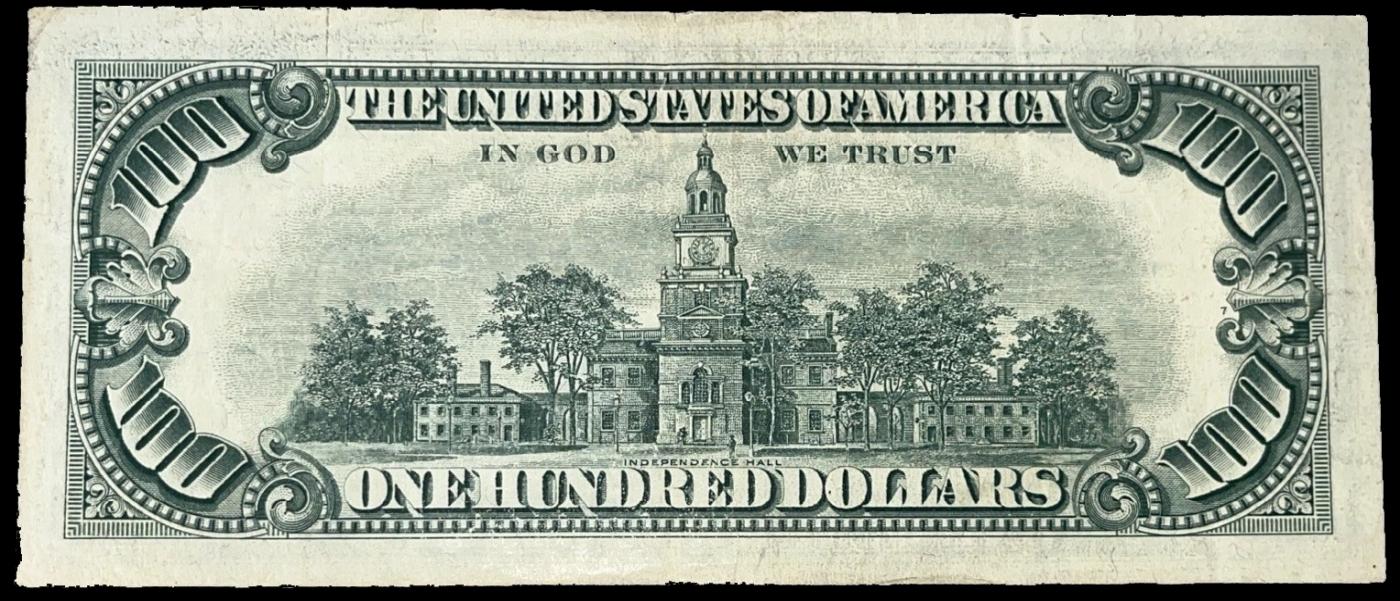 1966 $100 Red Seal United States Note Grades Select AU