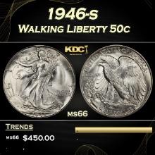 1946-s Walking Liberty Half Dollar 50c Grades ms66