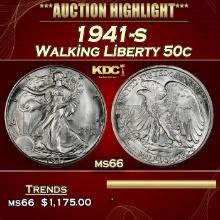 1941-s Walking Liberty Half Dollar 50c ms66 SEGS