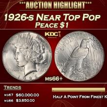 1926-s Peace Dollar Near Top Pop $1 ms66+ SEGS