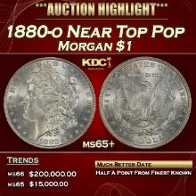 1880-o Morgan Dollar Near Top Pop $1 ms65+ SEGS