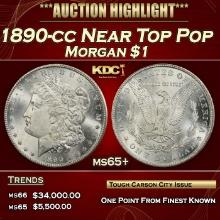 1890-cc Morgan Dollar Near Top Pop $1 ms65+ SEGS