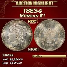 1883-s Morgan Dollar $1 ms62+ USCG