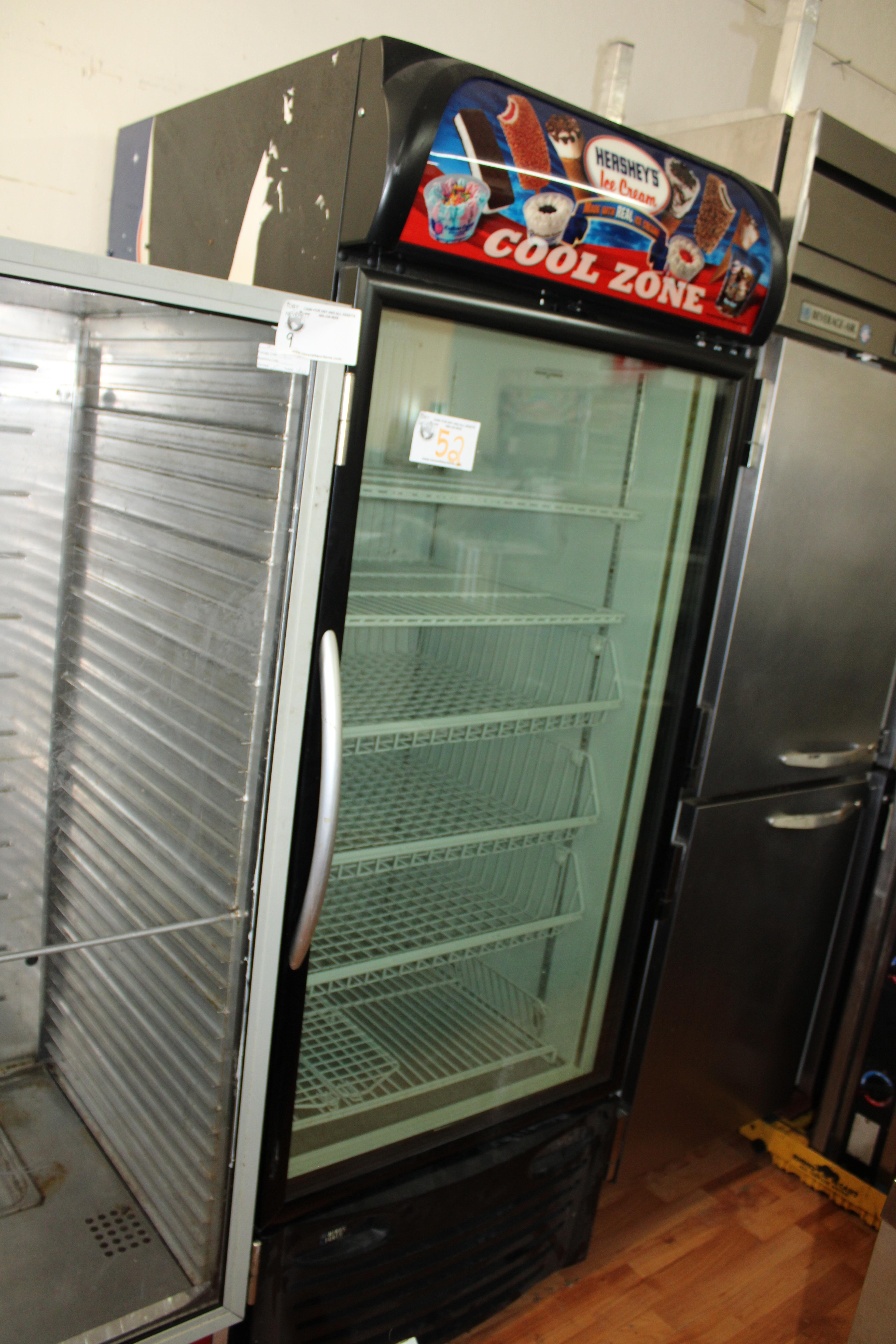 Glass Single Door Freezer