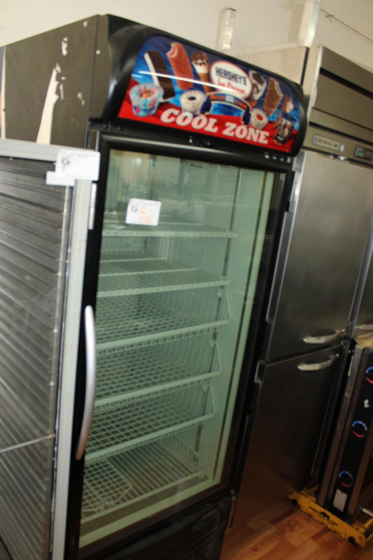 Glass Single Door Freezer