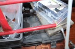 Assorted Tool Boxes with Electrical Tools & More