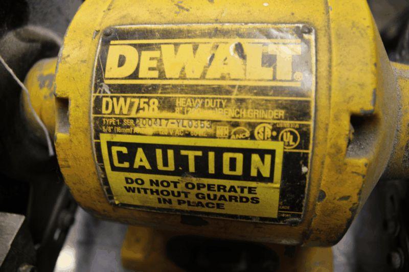 DeWalt DW758 Heavy Duty 8" Bench Grinder