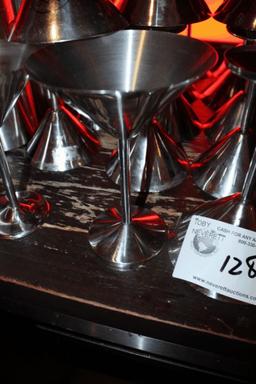 Stainless Martini Glasses