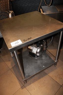 Stainless 30x30 Table