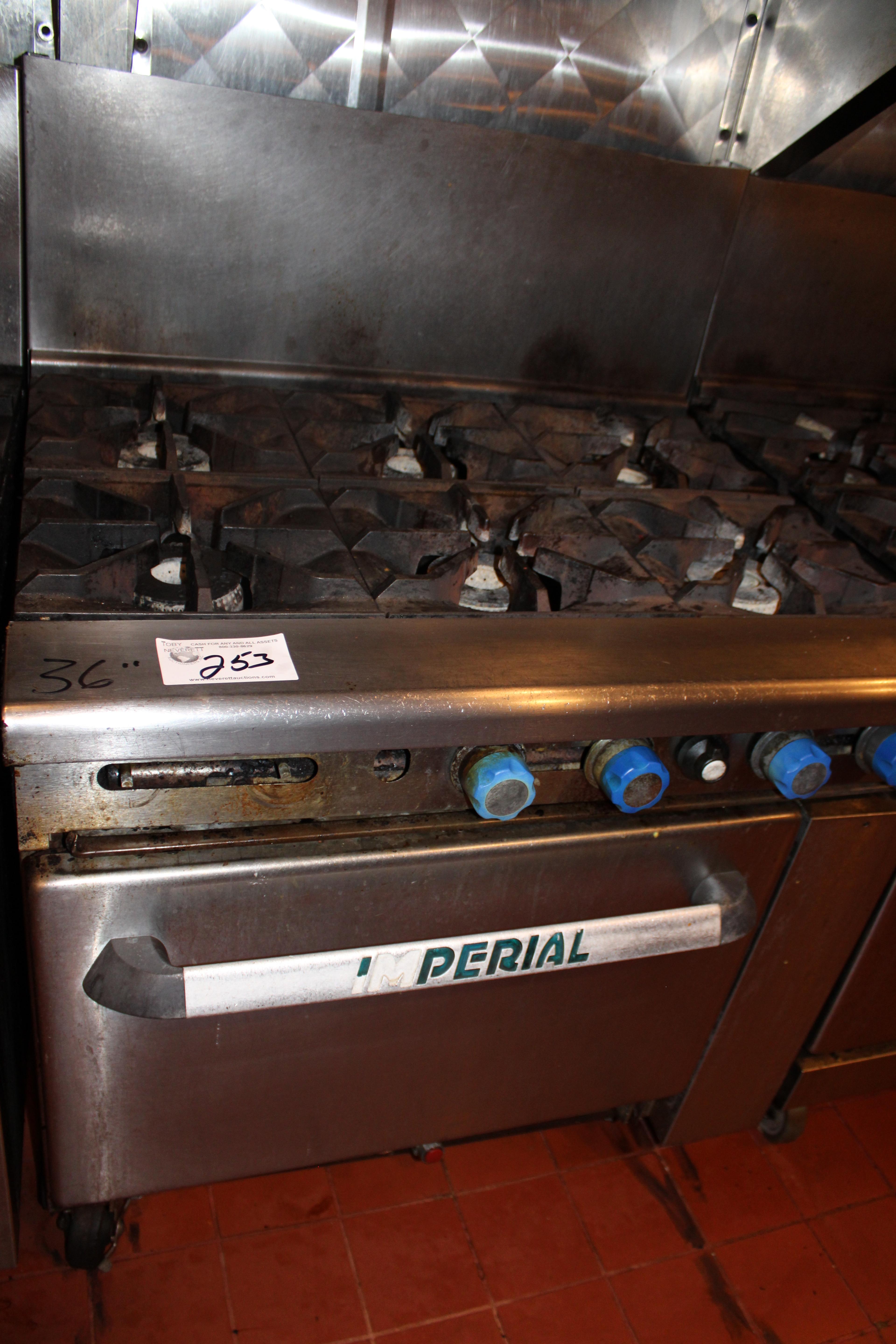 Imperial 6 Burner Range with Oven