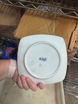 6" NEW White Square Plates