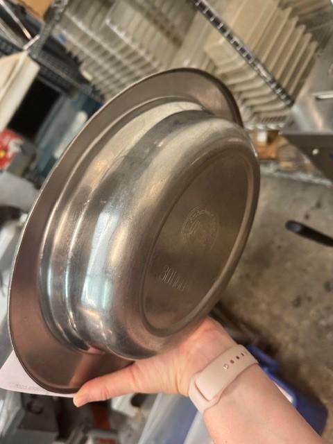 Stainless 13" Oval Display Dishes